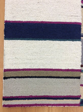 Load image into Gallery viewer, Handmade Wool Modern Ivory/ Navy Blue 5' x 8' lt1579 Area Rug