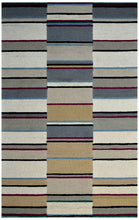 Load image into Gallery viewer, Handmade Wool Modern Ivory/ Silver 5' x 8' lt1584 Area Rug