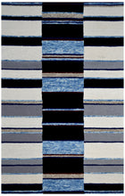 Load image into Gallery viewer, Handmade Wool Modern Ivory/ Gray 5' x 8' lt1585 Area Rug