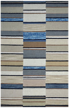 Load image into Gallery viewer, Handmade Wool Modern Ivory/ Rust 5' x 8' lt1587 Area Rug