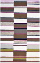 Load image into Gallery viewer, Handmade Wool Modern Ivory/ Brown 5' x 8' lt1588 Area Rug