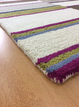 Load image into Gallery viewer, Handmade Wool Modern Ivory/ Brown 5' x 8' lt1588 Area Rug