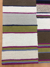 Load image into Gallery viewer, Handmade Wool Modern Ivory/ Brown 5' x 8' lt1588 Area Rug