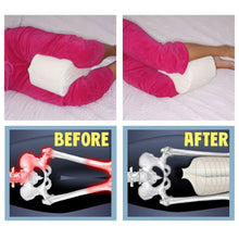 Load image into Gallery viewer, Deluxe Comfort Leg Spacer Pillow, 21" x 7.5" x 4" - Hypoallergenic Memory Foam - Medical Specialty Pillow - Side Sleeper - Leg Positioner Pillow, Natural