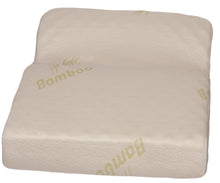 Load image into Gallery viewer, Memory Foam Leg &amp; Lumbar Support  Bed Wedge Pillow, 25" x 20" x 11" - Contours &amp;  Elevates Legs And Feet - Hypoallergenic Bamboo  Cover - Orthopedic Grade Memory Foam - Leg Positioner Pillow, Beige