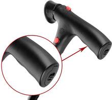 Load image into Gallery viewer, Deluxe Comfort Multi Function Cane and Walking Stick with Led Flashlight - Lightweight Collapsible Aluminum - Flashing Red Alert Lights &amp; Emergency Siren - Safety Aid - Cane, Black