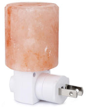Load image into Gallery viewer, Amir Salt Lamp, Natural Himalayan Crystal Salt Light, Mini Hand Carved Night Light With Ul-Approved Wall Plug For Air Purifying, Lighting And Decoration