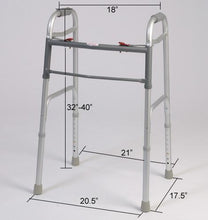 Load image into Gallery viewer, Dual Button Folding Walker