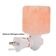 Load image into Gallery viewer, Amir Salt Lamp, Natural Himalayan Crystal Salt Light, Mini Hand Carved Night Light With Ul-Approved Wall Plug For Air Purifying, Lighting And Decoration