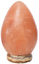 Load image into Gallery viewer, Himalayan Rock Salt Cone Lamp, 9 Inches Tall - Soft Calm Therapeutic Light - Uniquely Handcrafted Crystal Cone Design On Onyx Marble Base - Tibetan Evaporated Rock Lamps - Table Lamp, Dark Orange Hue