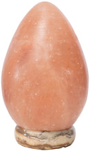 Load image into Gallery viewer, Himalayan Rock Salt Cone Lamp, 9 Inches Tall - Soft Calm Therapeutic Light - Uniquely Handcrafted Crystal Cone Design On Onyx Marble Base - Tibetan Evaporated Rock Lamps - Table Lamp, Dark Orange Hue