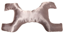 Load image into Gallery viewer, Key To Ageless Beauty Facial Bed Pillow - Unique Key Shaped Design Folds To Craddle Your Head - Silky Satin Removable Pillow Case - Visibly Reduce Signs Of Stress - Bed Pillow, Silver Satin