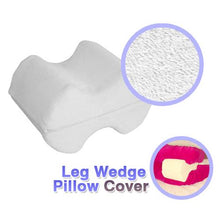 Load image into Gallery viewer, Deluxe Comfort Terry Cloth Cover For Leg Wedge Pillow - Stain-Resistant - Superior Comfort - Allergen-Free - Pillow Cover, White