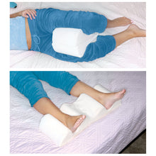 Load image into Gallery viewer, Deluxe Comfort Terry Cloth Cover For Leg Wedge Pillow - Stain-Resistant - Superior Comfort - Allergen-Free - Pillow Cover, White