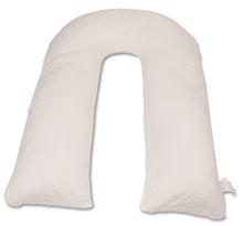 Load image into Gallery viewer, Deluxe Comfort Perfect U Full Body Pillow - Inspired U Shaped Design - Total Body Length - Prenatal Pregnancy Pillow - Body Pillow, White