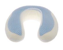 Load image into Gallery viewer, Deluxe Comfort Cool Gel Memory Foam UFO Travel Pillow - Cooling Gel Fiber  - Therapeutic Memory Foam - Travel Neck Tension And Stress Relief - Travel Pillow