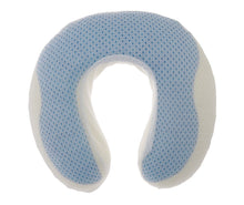 Load image into Gallery viewer, Deluxe Comfort Cool Gel Memory Foam UFO Travel Pillow - Cooling Gel Fiber  - Therapeutic Memory Foam - Travel Neck Tension And Stress Relief - Travel Pillow