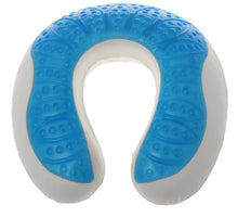 Load image into Gallery viewer, Deluxe Comfort Cool Gel Memory Foam UFO Travel Pillow - Cooling Gel Fiber  - Therapeutic Memory Foam - Travel Neck Tension And Stress Relief - Travel Pillow