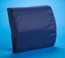 Load image into Gallery viewer, Softeze Memory Foam Back Cushion wNavy Polycotton Cover - L 14" x H 3" x W 12"