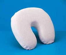 Load image into Gallery viewer, Memory Foam Crescent Pillow wTerry Fabric Zippered Cover - L 14" x H 3" x W 13"