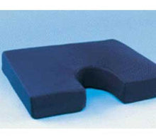 Load image into Gallery viewer, Flotation Gel Coccyx Wheelchair Cushion wNavy Rip-Stop Zippered Cover - L 16" x H 3" x W 18"