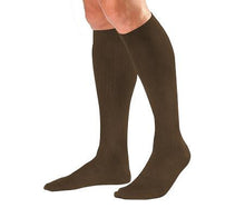 Load image into Gallery viewer, Jobst Men's Dress 8 - 15 Mmhg Closed Toe Knee Highs - Brown - Medium